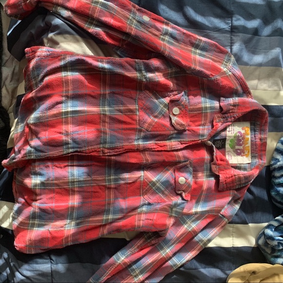 Tops - Red plaid shirt